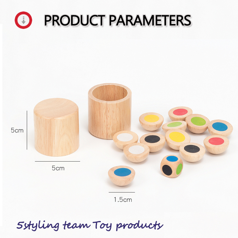 Montessori đồ chơi bằng gỗ cho trẻ em giáo dục sớm để cải thiện màu sắc bộ nhớ phù hợp với bảng rocking trò chơi bảo vệ môi trường hàng đầu
