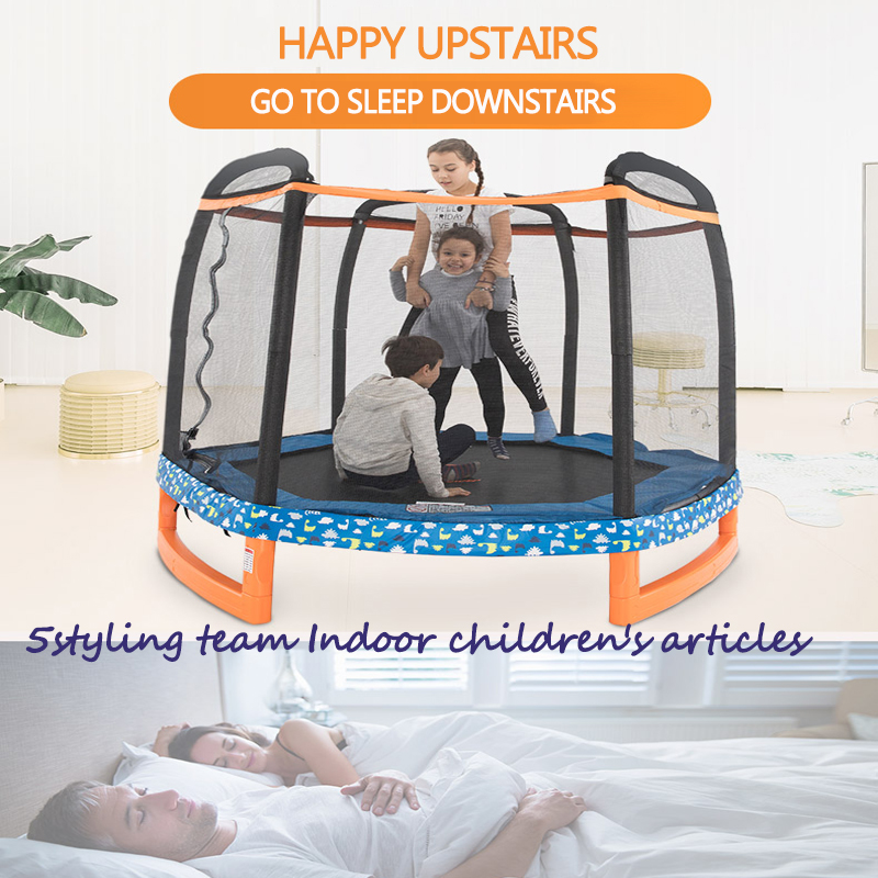 Trampoline gia đình trẻ em trẻ em trong nhà trampoline ngoài trời với lưới bảo vệ hampay quy mô lớn homestay